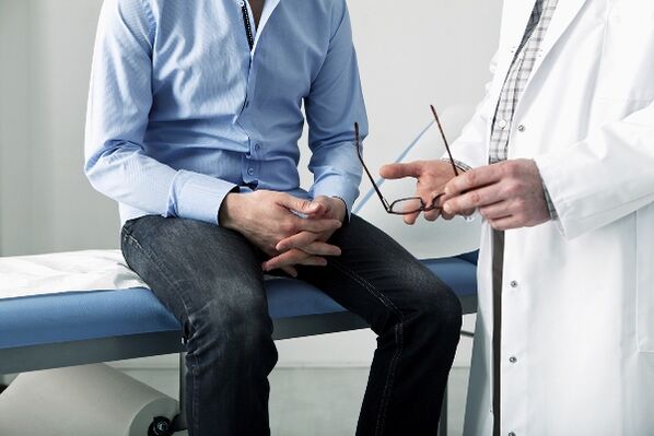 Discussion with a urologist about health problems